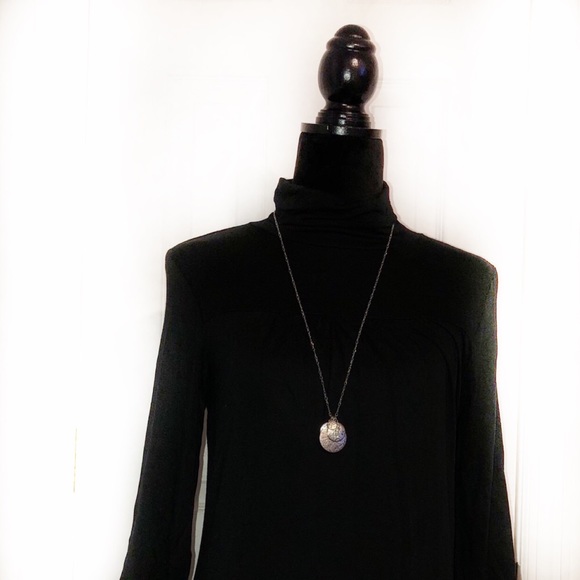 Banana Republic Long Sleeve Black Turtleneck Dress - Picture 2 of 3